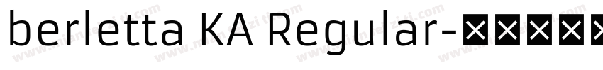 berletta KA Regular字体转换
